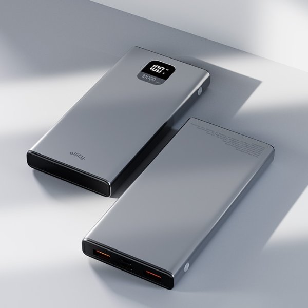 Allity Powerbank, 22,5W, Grå - APB-100