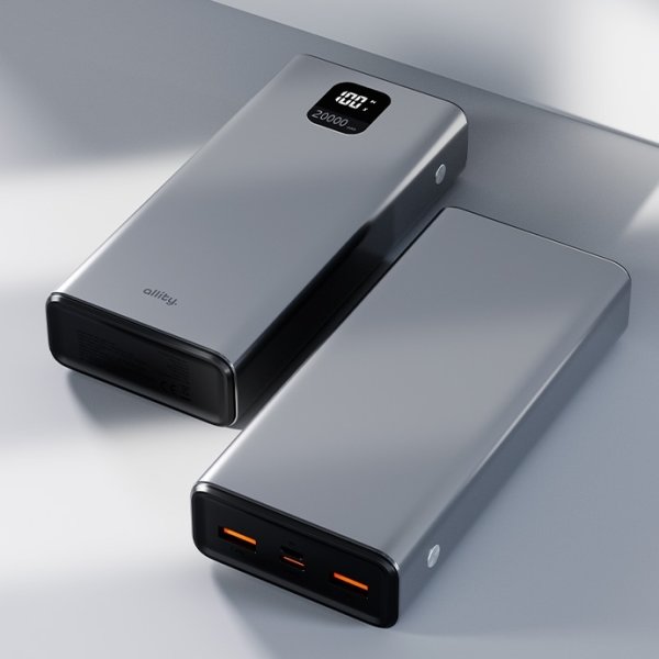 Allity Powerbank, 22,5W, 20000 mAh - Grå