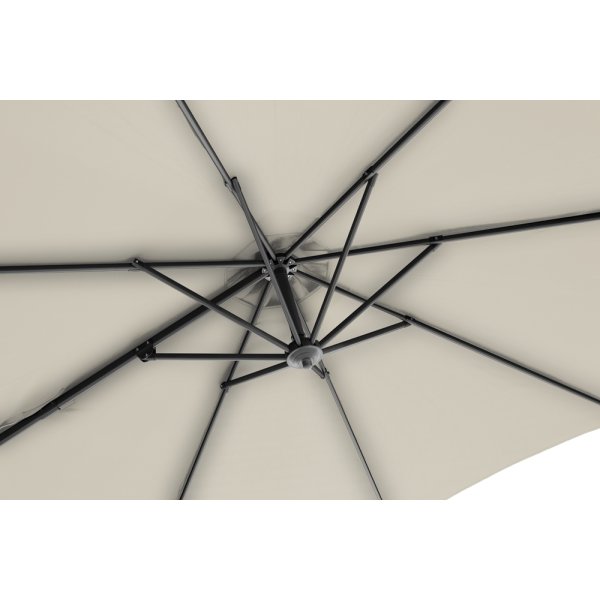 Hängparasol Ø3m inkl. fot och överdrag, beige