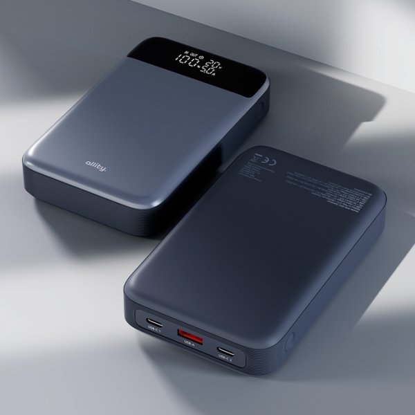 Allity Powerbank, 130W, 19200 mAh - Grå