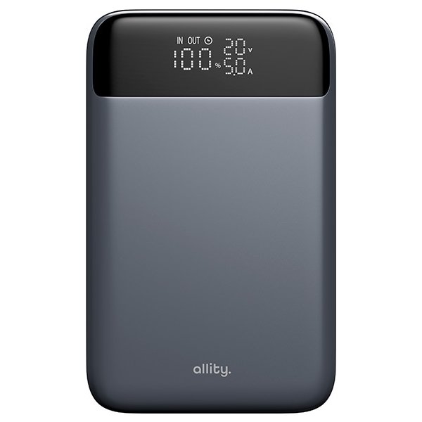 Allity Powerbank, 130W, 19200 mAh - Grå