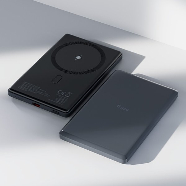 Allity Powerbank, trådlös - 20W, 5000 mAh - Grå