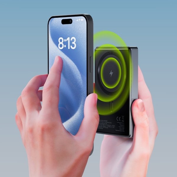 Allity Trådlös powerbank, 20W, 10000 mAh - Grå