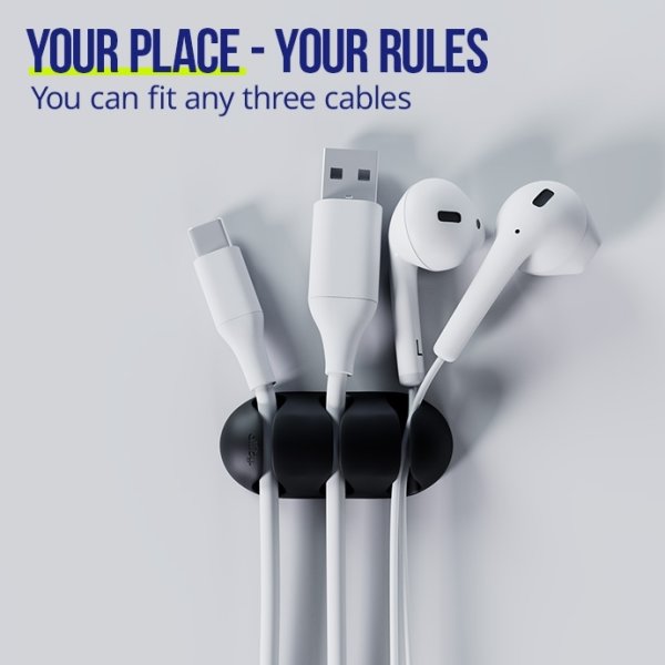 Allity Kabelorganisatör, 3-Pack - ASA-400