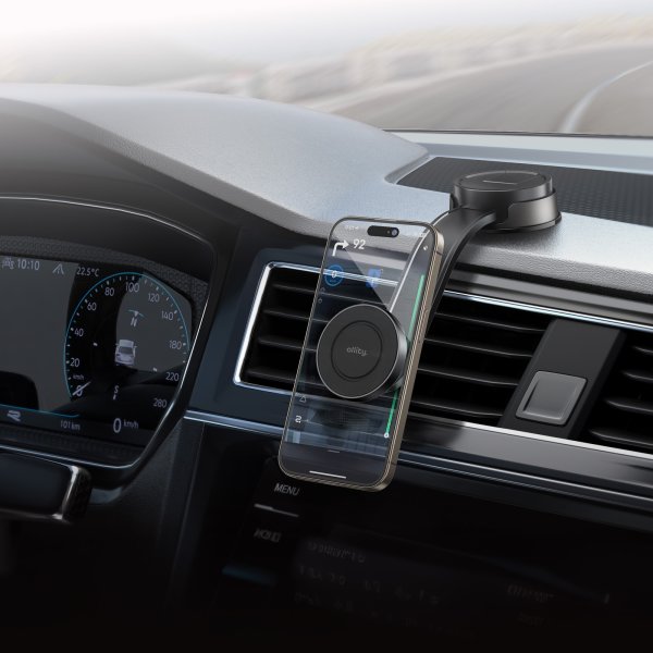 Allity Mobiltelefonhållare, Magnetisk, svart 200MS