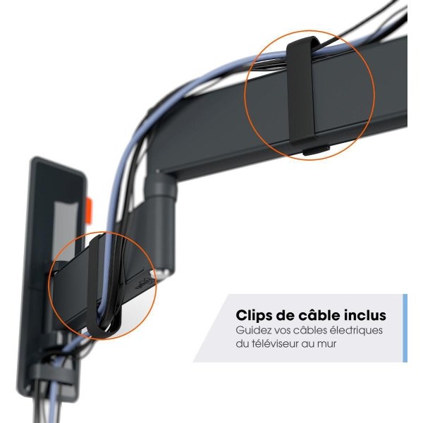 Vogel*s TV-väggfäste, svart - full motion