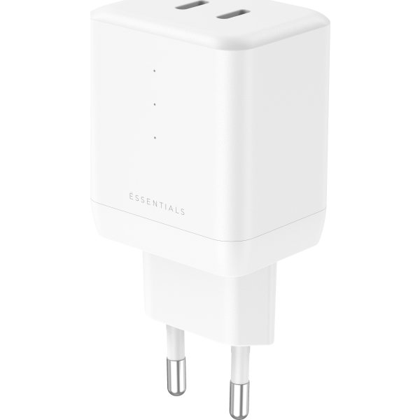 Essentials-laddare 35W, USB-C, vit