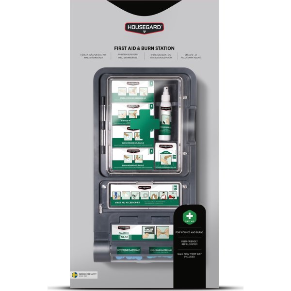 Housegard Första hjälpen- och brännskadestation