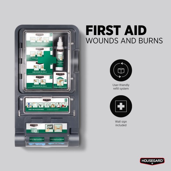 Housegard Första hjälpen- och brännskadestation