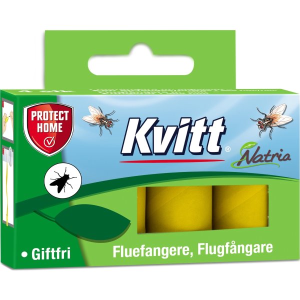 Kvitt Natria Flugfångare, giftfria, 4 rullar