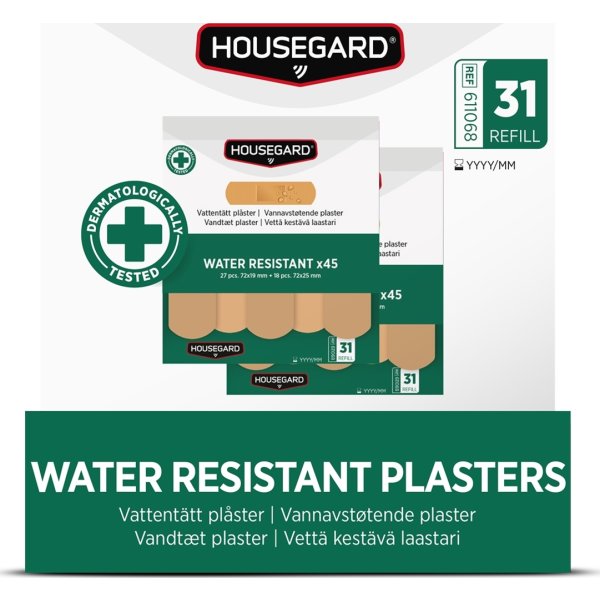 Housegard Vattenavvisande plåster, (2x45 st)
