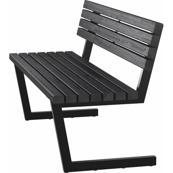 Plus Relaxbänk, 150 cm, Svart