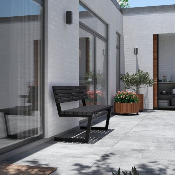 Plus Relaxbänk, 150 cm, Svart