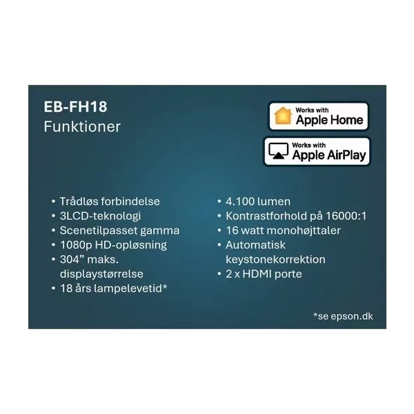 Epson EB-FH18 Projektor