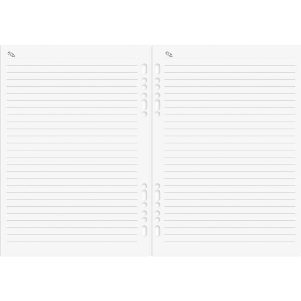 Burde 2026 Systemkalender Business, skinn, Brun