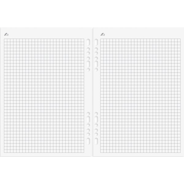 Burde 2026 Systemkalender Business, skinn, Brun
