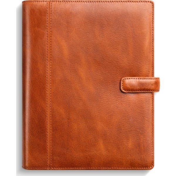 Burde 2026 Systemkalender Business, skinn, Brun