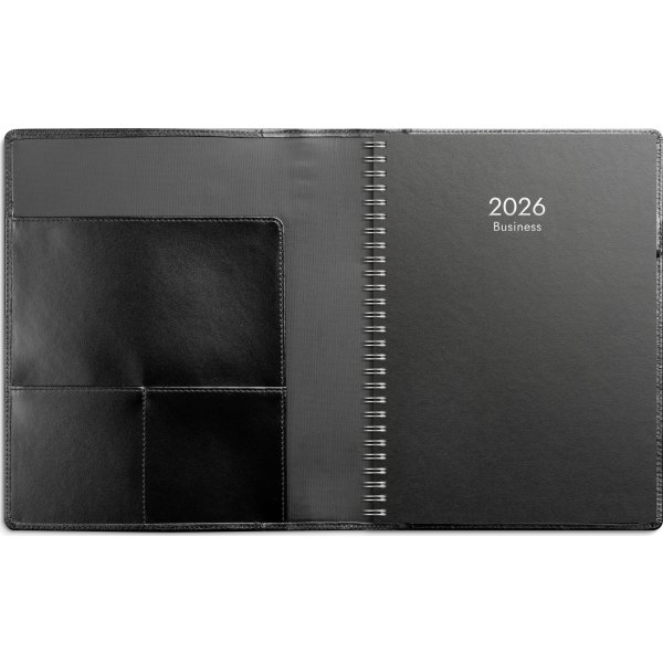 Burde 2026 Kalender, Business, Skinn, Svart