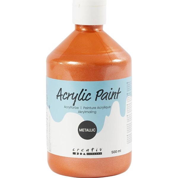 Akrylfärg A'Color Akrylfärg 500 ml metall orange