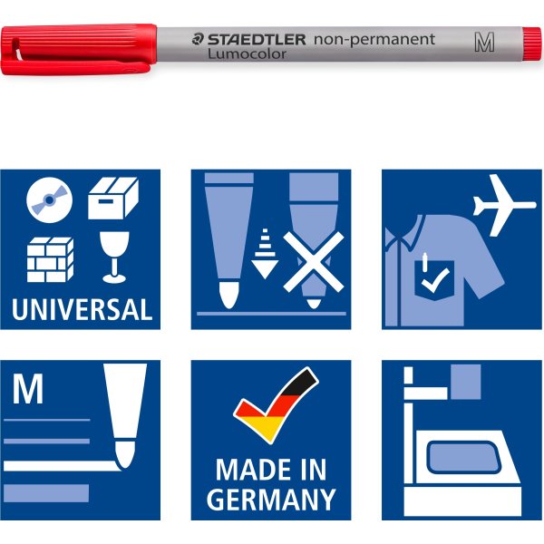 Staedtler Lumocolor 315 M märkpenna, ej permanent,
