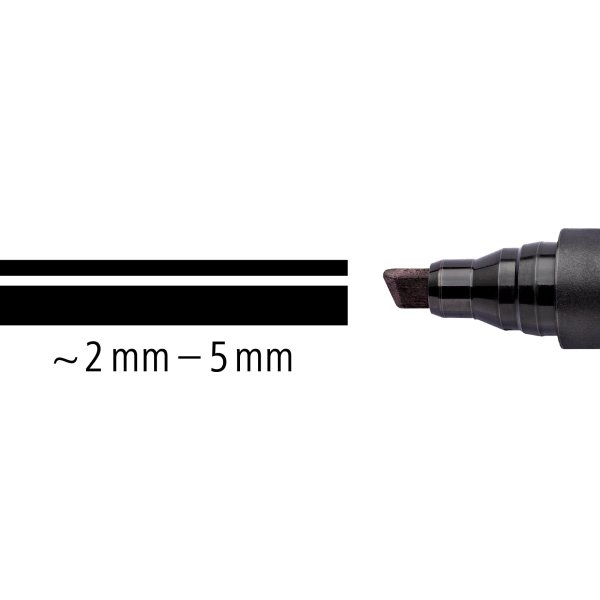 Staedtler Lumocolor 350 märkpenna, snedskuren, per