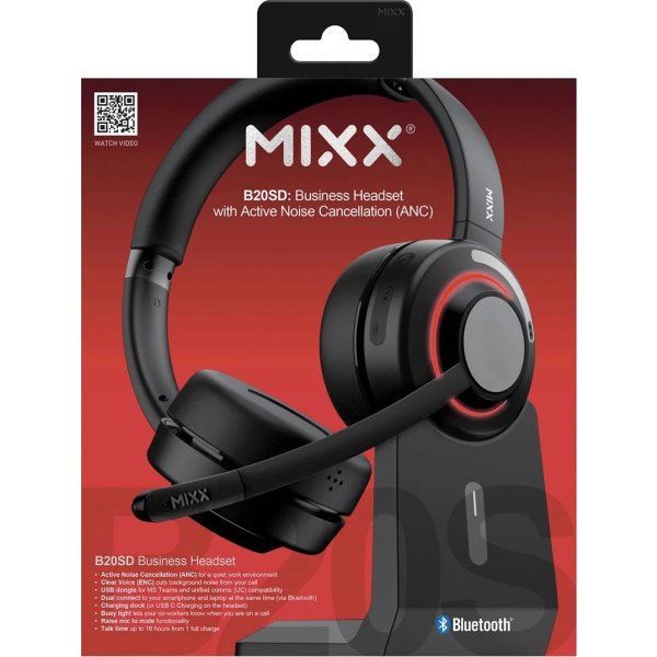 Mixx Headset Stereo B20s Trådlös Dongle UC Teams