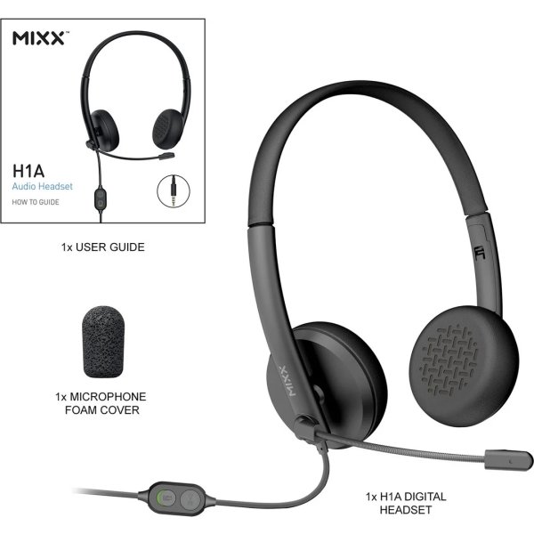 Mixx Headset Stereo/Mono H1a Kabel 3,5mm