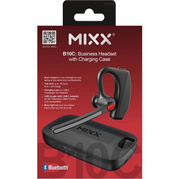 Mixx Headset Mono B10c Laddningsbas Dongle UC