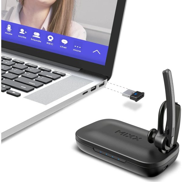Mixx Headset Mono B10c Laddningsbas Dongle UC