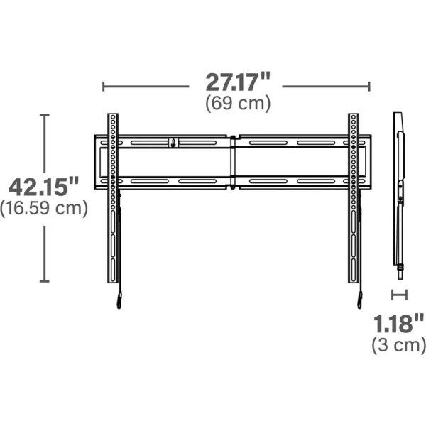 SECURA TV Fäste 42-98", Svart