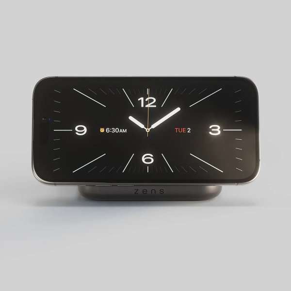 Zens Laddare Qi2 15w Magnetisk Sängbordsladdare