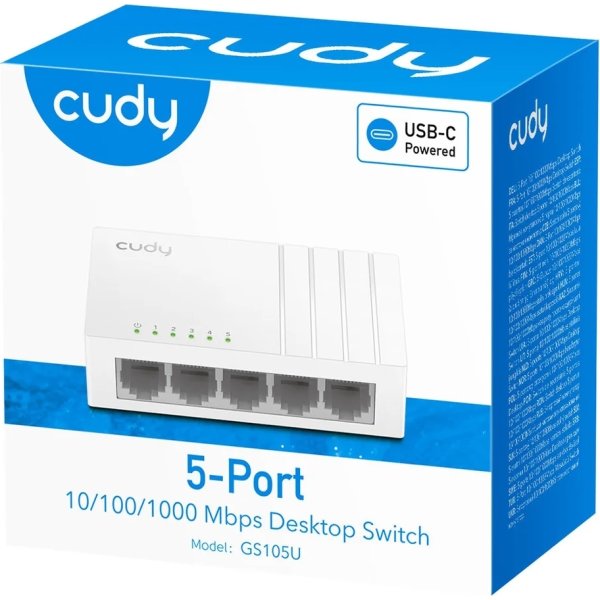 Cudy Switch Gs105u 5-Port Gigabit USB-C