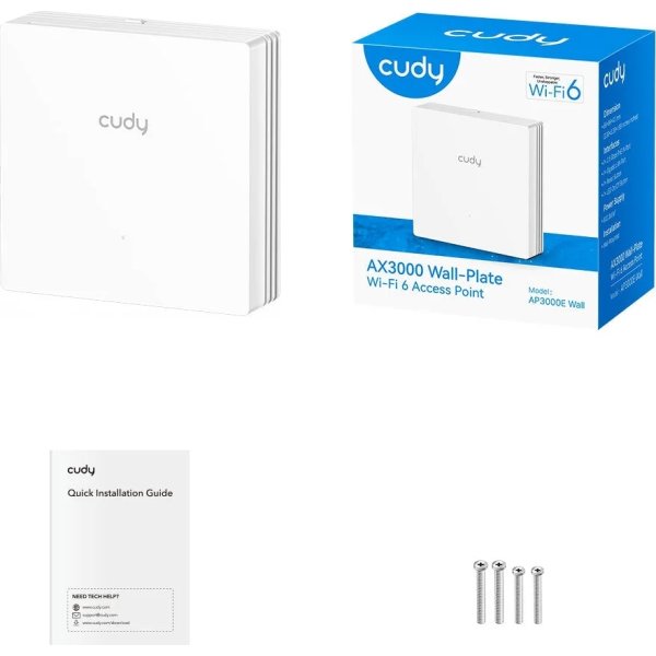Cudy Access Point WF6 Gigabit Dual Band Väggplatta