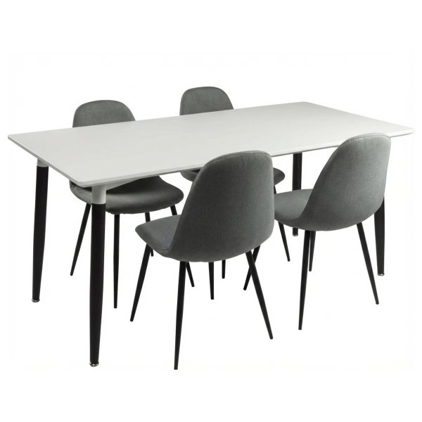 Konferensset Room 1 bord 140x80 cm + 4 stolar