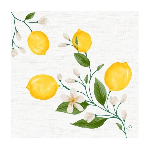 Dunisoft Middagsservett, Lemon Fiesta, 60 st.