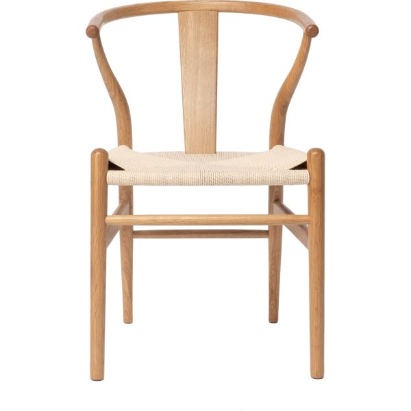 NordicLine kantinstol, ek/flätat säte