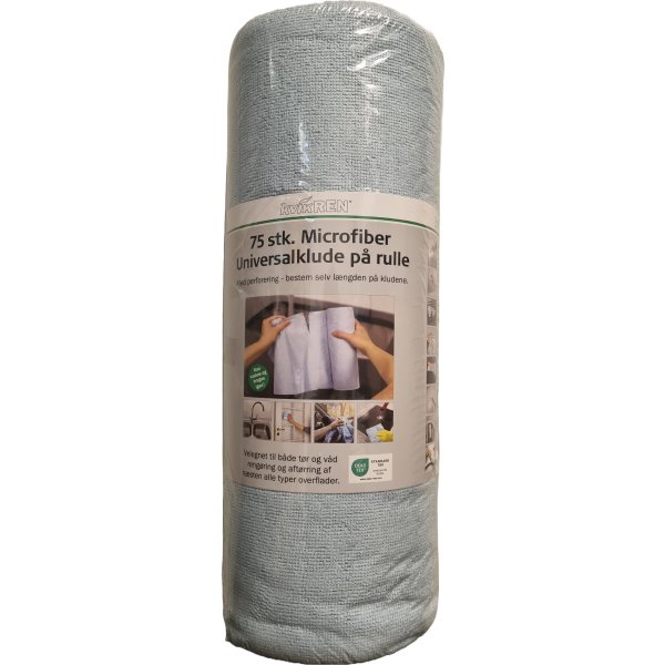 Mikrofiberdukar på rulle | 40 x 20 cm | Ljusblå