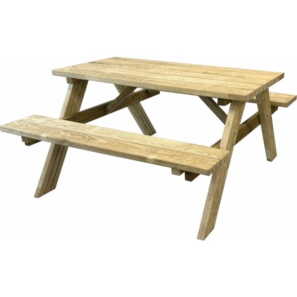 Plus Bistro bord-bänksats, 118 cm, Natur