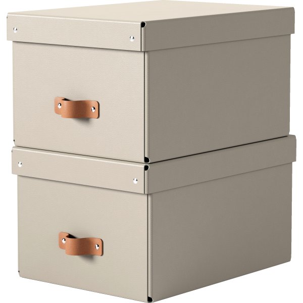 Leitz Puro Box m. lock | M | Beige | 2 st.