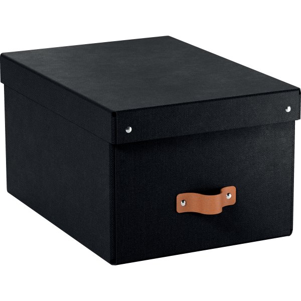 Leitz Puro Box m. lock | M | Svart | 2 st.