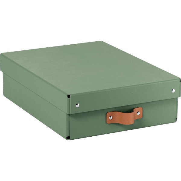 Leitz Puro Box m. lock | M låg | Grön | 2 st.