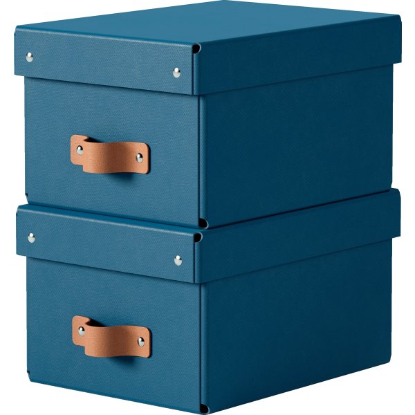 Leitz Puro Box med lock | S | Blå | 2 st.