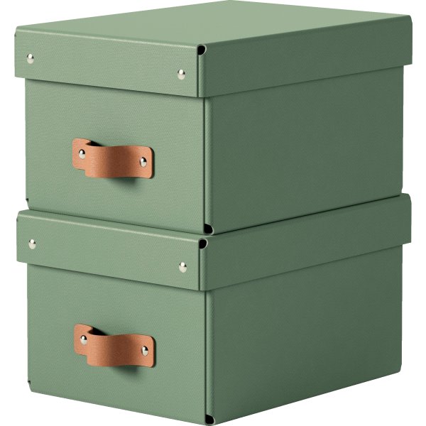 Leitz Puro Box m. lock | S | Grön | 2 st.