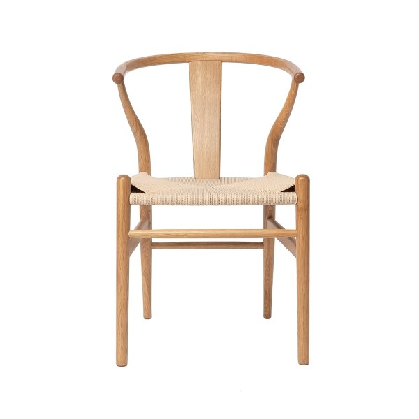 NordicLine kantinstol, ek/flätat säte