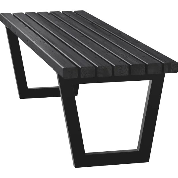Plus Siesta Living Loungebord/bänk, 150 cm, svart