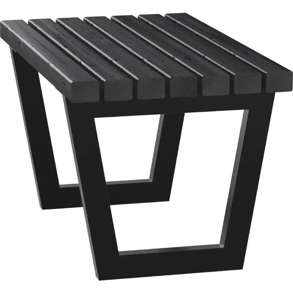 Plus Siesta Living Loungeskam / bord, 75 cm, svart