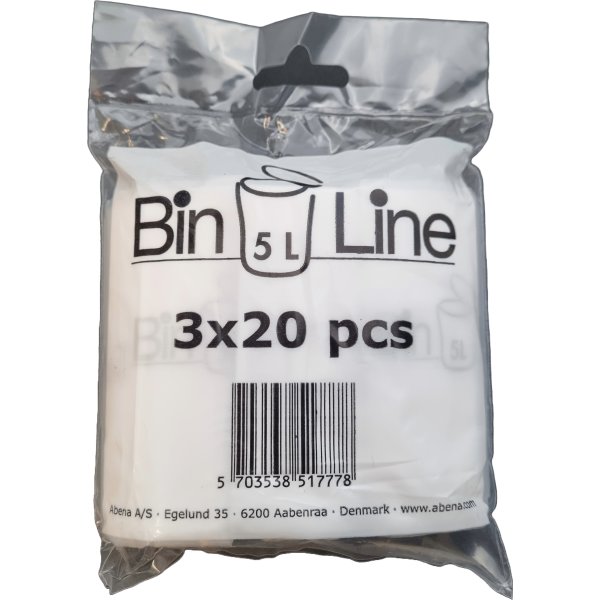 Soppåsar m/stjärnbotten 5L, 34x39cm, 10my, Klar