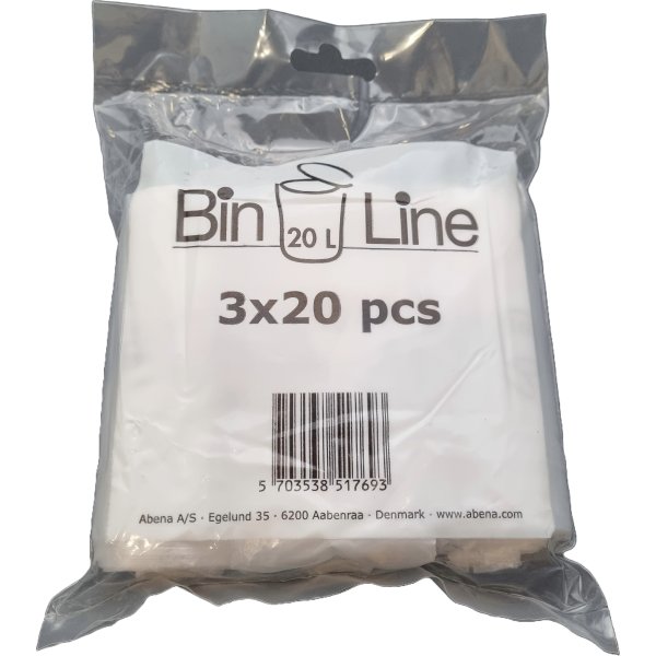 Soppåsar m/stjärnbotten 20L, 38,5x77,5cm, 10my