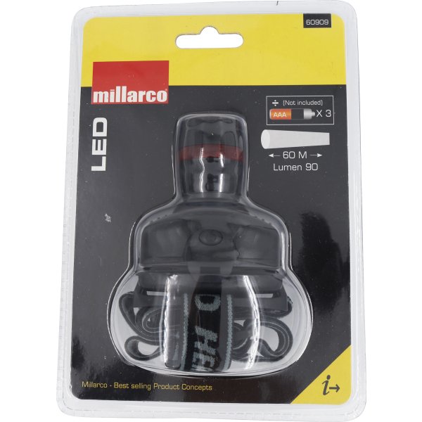 Work>It pannlampa 90 lumen, svart