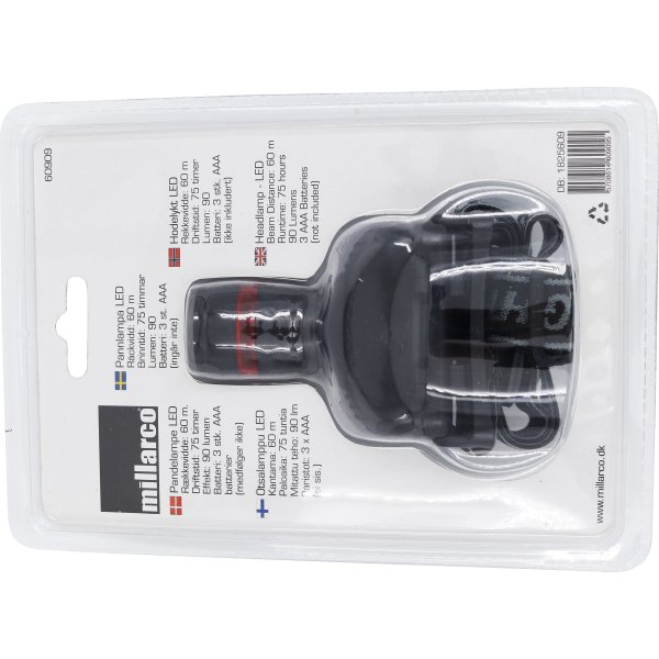 Work>It pannlampa 90 lumen, svart